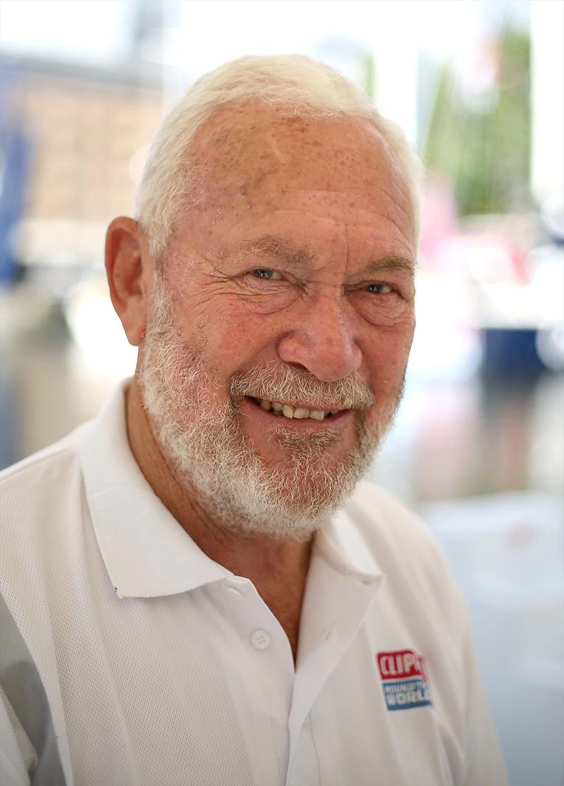 Sir Robin Knox-Johnston at St Katharine Docks, London photo copyright Philip Toscano taken at  and featuring the Clipper Ventures class