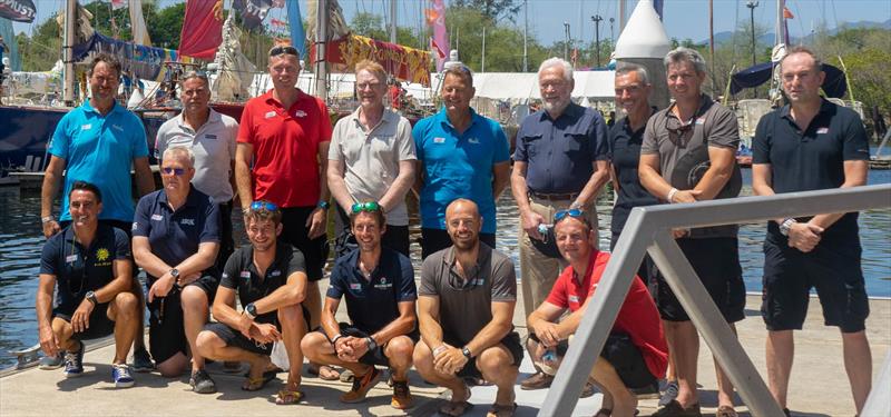 The Skippers and Clipper Race officials ahead of departure photo copyright Clipper Ventures taken at  and featuring the Clipper Ventures class