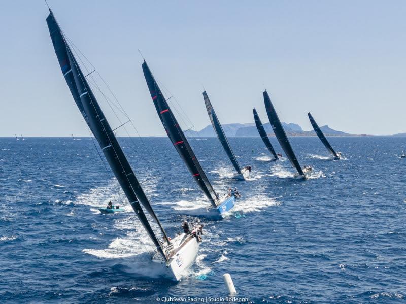 ClubSwan 50 fleet, Swan Sardinia Challenge photo copyright ClubSwan Racing / Studio Borlenghi taken at Yacht Club Costa Smeralda and featuring the ClubSwan 50 class