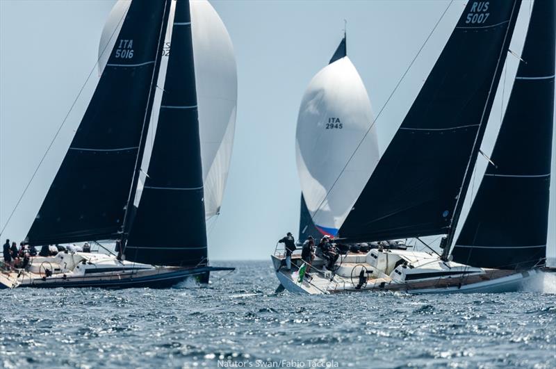 Rolex Giraglia Inshore Series 2018 photo copyright Giles Pearman taken at Yacht Club Italiano and featuring the ClubSwan 50 class