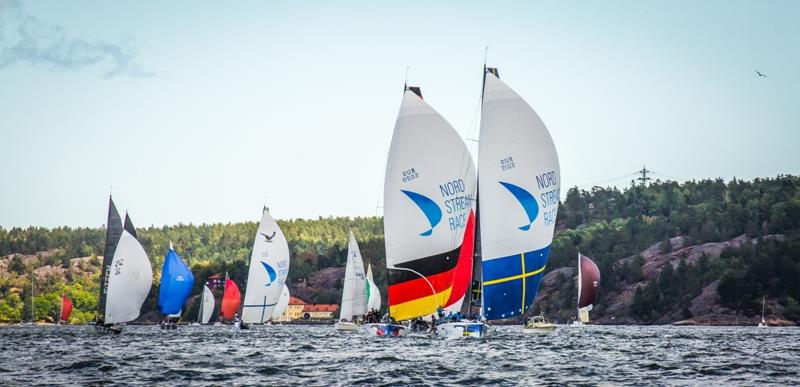 The fleet heads out to Helsinki photo copyright NRV / Anya Semeniouk taken at Kieler Yacht Club and featuring the ClubSwan 50 class