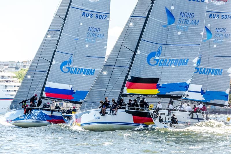 The fleet at the start in Stockholm photo copyright NSR / Anya Semeniouk taken at Kieler Yacht Club and featuring the ClubSwan 50 class
