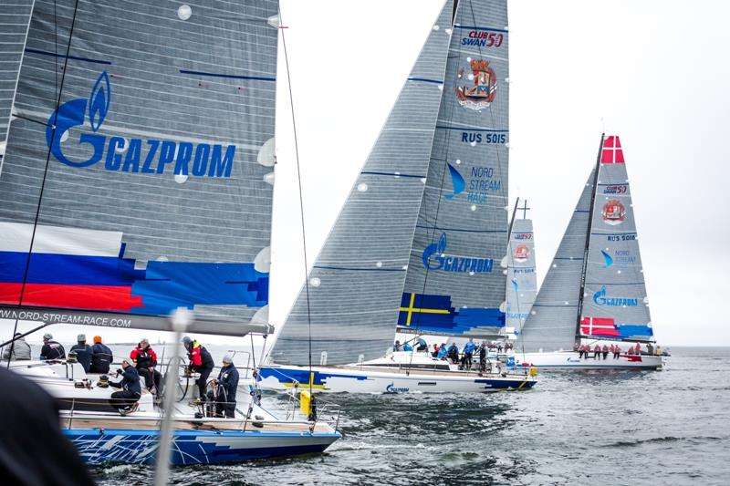 Nord Stream Race fleet at the start photo copyright NSR / Anya Semeniouk taken at Kieler Yacht Club and featuring the ClubSwan 50 class