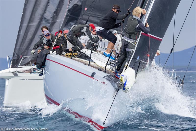 Early Bird - The Nations Trophy Mediterranean League 2019 photo copyright Giulio Testa taken at Club Nautico Scarlino and featuring the ClubSwan 50 class
