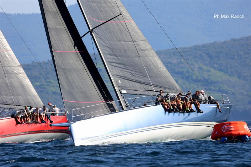 Swan OD Worlds in Scarlino, Italy Practice Race photo copyright Max Ranchi / www.maxranchi.com taken at Yacht Club Isole di Toscana and featuring the ClubSwan 50 class