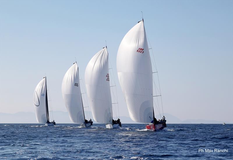 Swan OD Worlds in Scarlino, Italy Day 2 photo copyright Max Ranchi / www.maxranchi.com taken at Yacht Club Isole di Toscana and featuring the ClubSwan 50 class