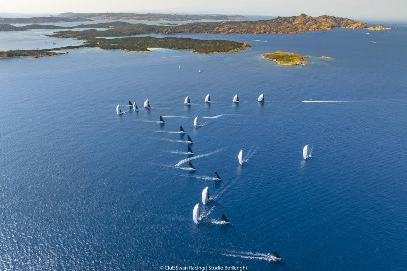 Second day of racing at The Nations Trophy - Swan One Design Worlds off the island of Caprera - The Nations League - Swan One Design Worlds photo copyright ClubSwan Racing - Studio Borlenghi taken at Yacht Club Costa Smeralda and featuring the ClubSwan 50 class
