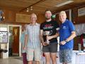Winning team top 3 per club, Chipstead SC (l-r) Bob Murrell, Luke Hagon, Guy Wilkins in the Comet Nationals 2026 at Chipstead &copy; Norah Jaggers