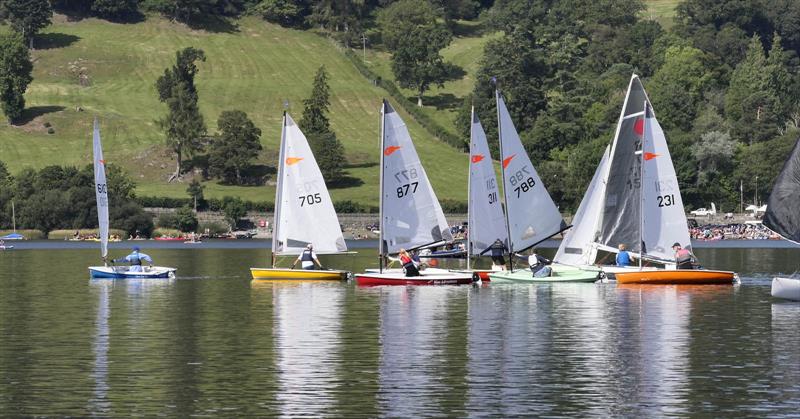 Comets at Bala photo copyright John Hunter taken at Bala Sailing Club and featuring the Comet class