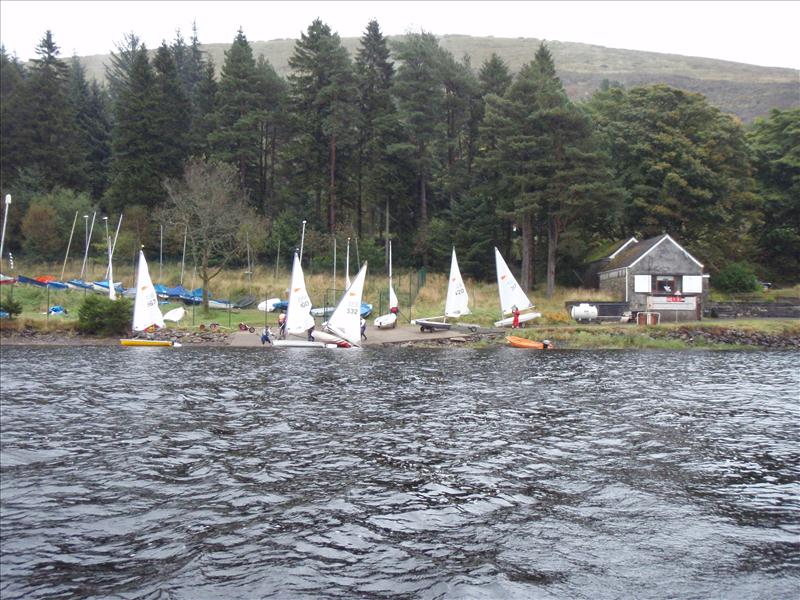 Comets at Merthyr Tydfil photo copyright Mark Govier taken at Merthyr Tydfil Sailing Club and featuring the Comet class