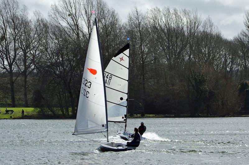 Storm Jorge hits club racing at Welwyn Garden City photo copyright Val Newton taken at Welwyn Garden City Sailing Club and featuring the Comet class