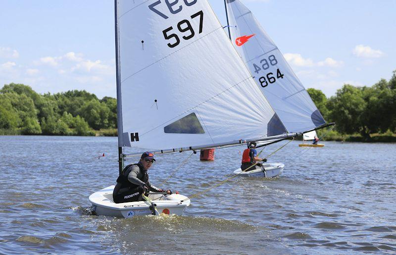 Ben Palmer in the Comet Championships at Winsford Flash photo copyright Colin Bosomworth taken at Winsford Flash Sailing Club and featuring the Comet class