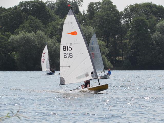 Ready for take off during the Border Counties Midweek Sailing Series at Shropshire Sailing Club - photo © Brian Herring