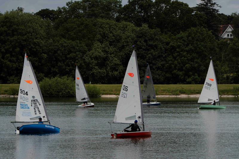 Alan Bennett leads Nick Baber - Comet open meeting at Shustoke photo copyright Viki Rose taken at Shustoke Sailing Club and featuring the Comet class