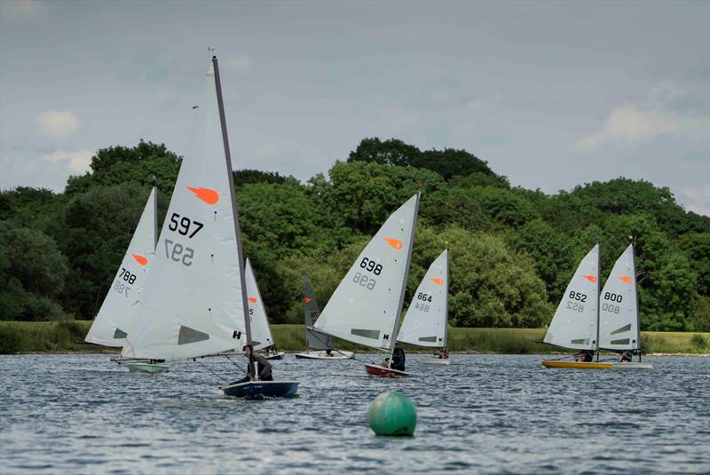 Ben Palmer approaching the leeward mark - Comet open meeting at Shustoke photo copyright Viki Rose taken at Shustoke Sailing Club and featuring the Comet class