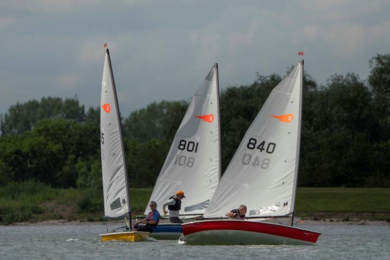 Close covering in the final race - Comet open meeting at Shustoke photo copyright Viki Rose taken at Shustoke Sailing Club and featuring the Comet class
