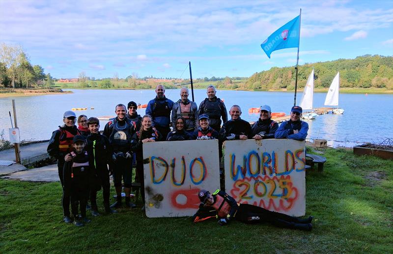 2025 Comet Duo 'Worlds' at Cransley photo copyright Sue Bull taken at Cransley Sailing Club and featuring the Comet Duo class