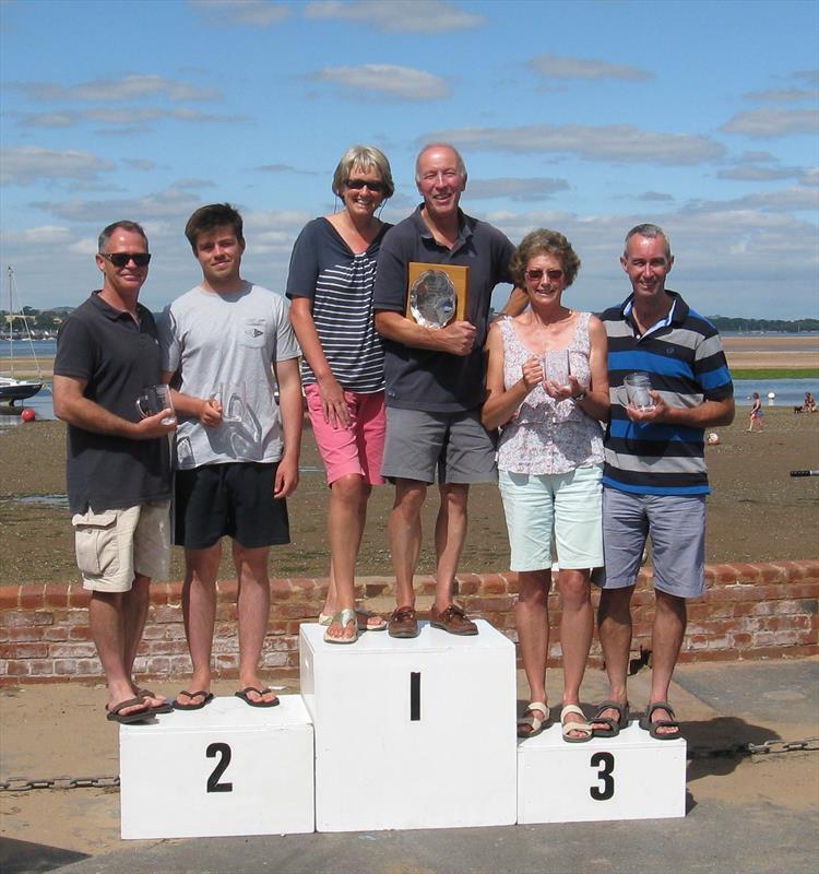 Prize Winners at the Comet Trio National photo copyright Anthony Garratt taken at Exe Sailing Club and featuring the Comet Trio class