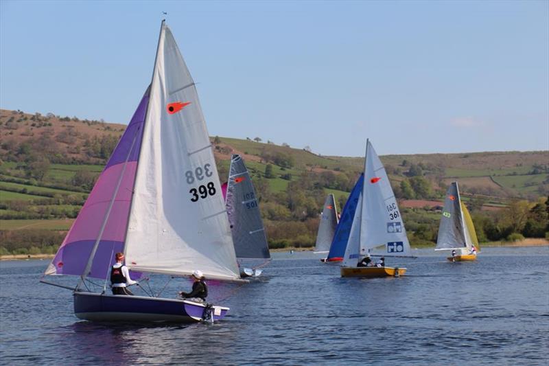 Comet Trio Inlands at Llangorse photo copyright Patricia Padro taken at Llangorse Sailing Club and featuring the Comet Trio class