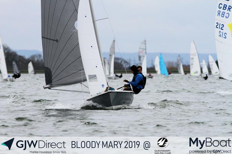 GJW Direct Bloody Mary 2019 photo copyright Mark Jardine taken at Queen Mary Sailing Club and featuring the Comet Trio class