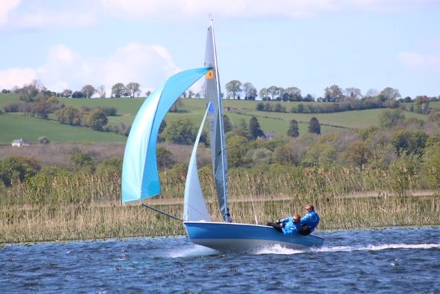 Combined Comet Class Inlands Championship: Comet Trio 504 Ding Dang Do with winners Darren and son Callum Padro photo copyright Llangorse SC taken at Llangorse Sailing Club and featuring the Comet Trio class