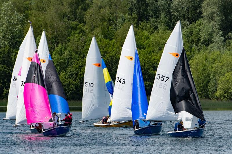 Comet Trios at Whitefriars photo copyright Dave Whittle taken at Whitefriars Sailing Club and featuring the Comet Trio class