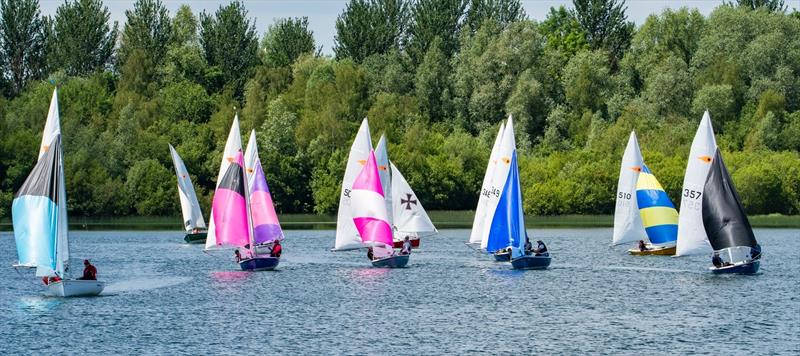 Comet Trios at Whitefriars photo copyright Dave Whittle taken at Whitefriars Sailing Club and featuring the Comet Trio class