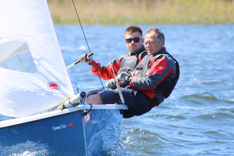 Noble Marine Comet Trio Inland Championship at Llangorse photo copyright Robert Dangerfield taken at Llangorse Sailing Club and featuring the Comet Trio class