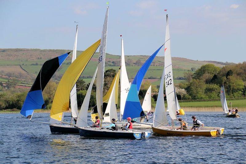 Comet Trio racing at Llangorse  photo copyright LSC taken at Llangorse Sailing Club and featuring the Comet Trio class