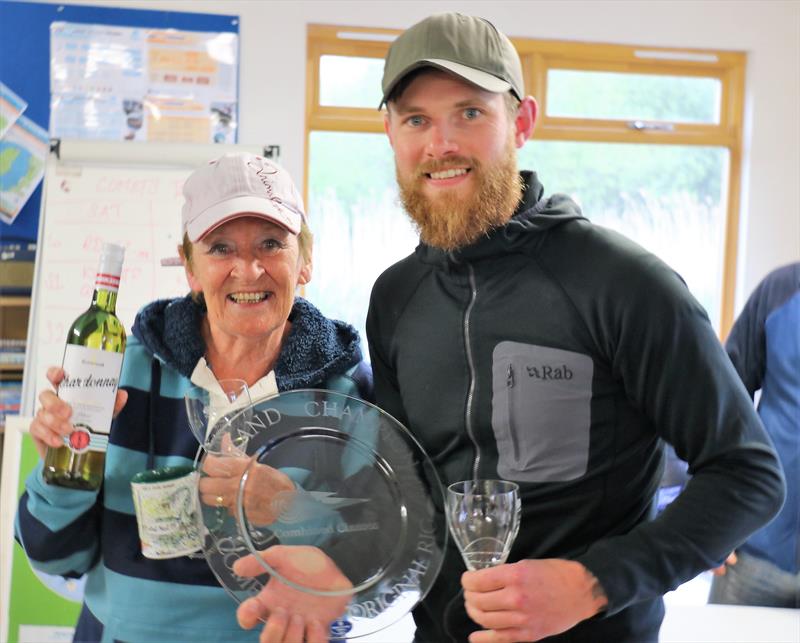 MK1 winners Scott Bonner & Lynn Harland in the Noble Marine Comet Trio Inlands at Llangorse photo copyright Robert Dangerfield taken at Llangorse Sailing Club and featuring the Comet Trio class