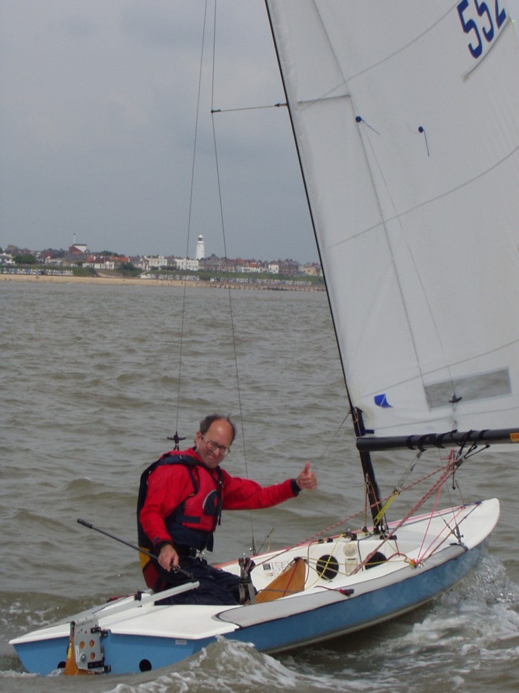 Mike Gower wins the Southwold Sailing Club Spring Regatta photo copyright Jeremy Taylor taken at Southwold Sailing Club and featuring the Contender class
