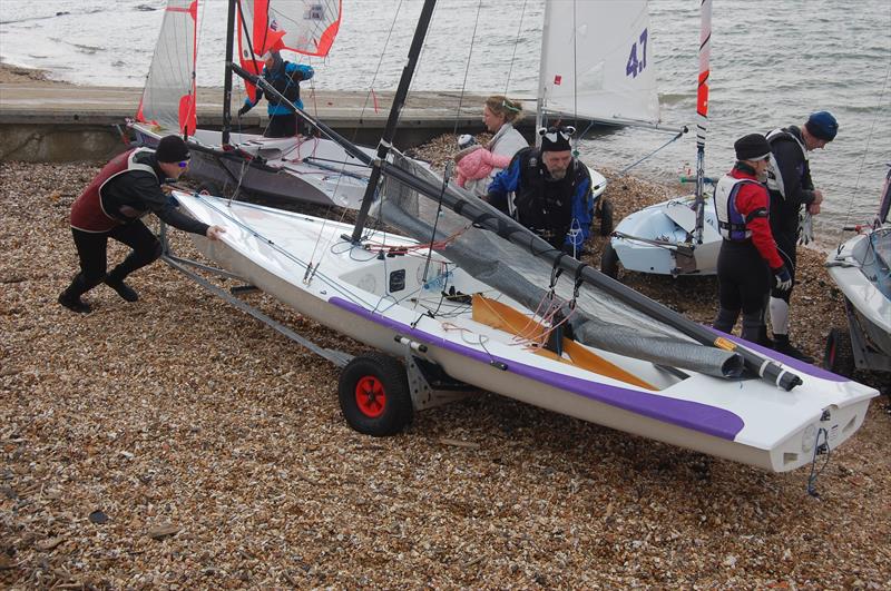 In the early 1970s the Contender re-defined what single handed sailing was all about photo copyright Dougal Henshall taken at Netley Sailing Club and featuring the Contender class