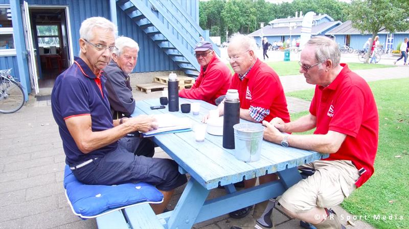 The PRO before being interviewed by the police on Contender Worlds 2017 at Sønderborg, Denmark day 2 photo copyright VR Sport Media taken at Sønderborg Yacht Club and featuring the Contender class