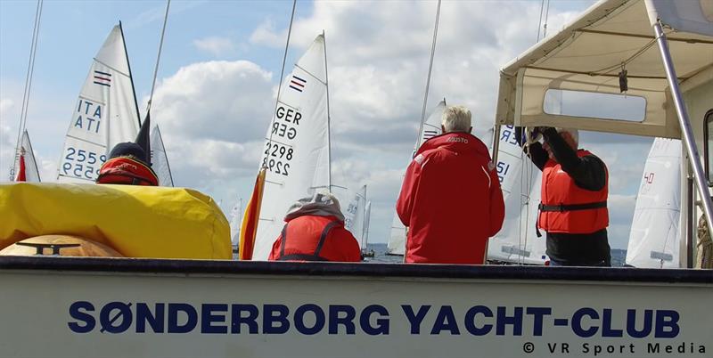 The Race Committee on day 5 of the Contender Worlds 2017 at Sønderborg, Denmark photo copyright VR Sport Media taken at Sønderborg Yacht Club and featuring the Contender class