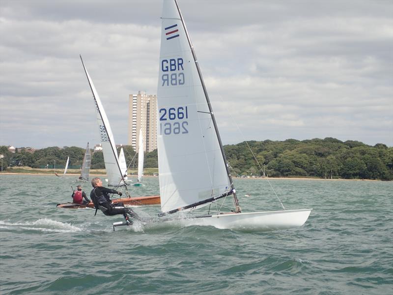 Contenders at the Weston WOSH Regatta 2017 photo copyright Alan Davis taken at Weston Sailing Club and featuring the Contender class