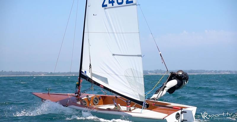 Runner-up Jason Beebe on the final day of the iSail Whitsundays Contender Worlds photo copyright VR Sport Media taken at McCrae Yacht Club and featuring the Contender class