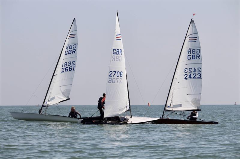 Contenders at Broadstairs photo copyright Lucy Samuel taken at Broadstairs Sailing Club and featuring the Contender class