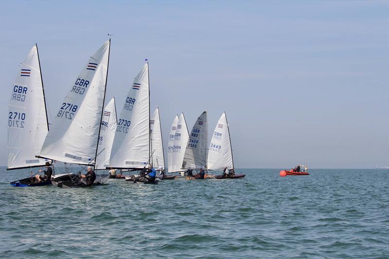 Contenders at Broadstairs photo copyright Lucy Samuel taken at Broadstairs Sailing Club and featuring the Contender class