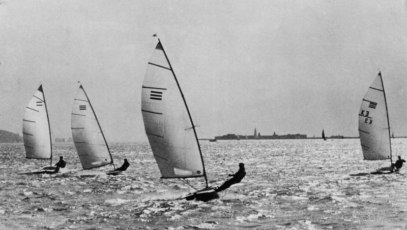 The first UK open meeting for the new Contender class, held at Lymington in 1969 - photo © Gale