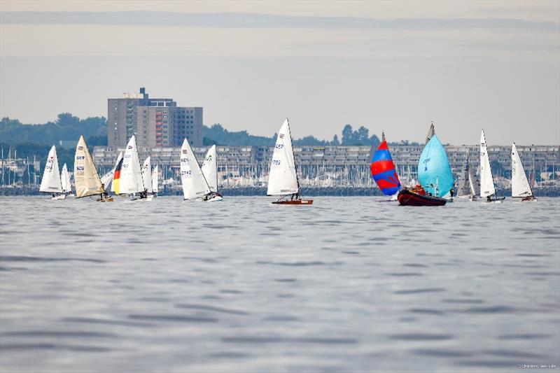 The sailors were ready, but once again Petrus did not mean well with them. A calm off Kiel-Schilksee prevented further races at the end of the first part of Kieler Woche photo copyright ChristianBeeck.de taken at Kieler Yacht Club and featuring the Contender class