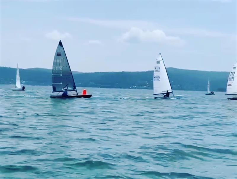 Australian International Contender Championships day 1 photo copyright Ross Hansen taken at Gosford Sailing Club and featuring the Contender class