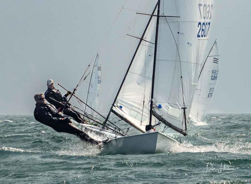 Strong winds for the Contender Open at Hayling Island photo copyright Peter Hickson taken at Hayling Island Sailing Club and featuring the Contender class