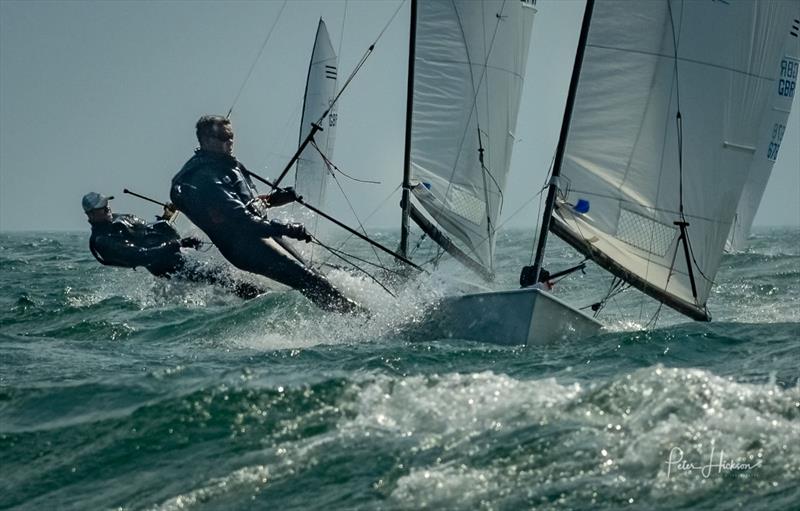 Strong winds for the Contender Open at Hayling Island photo copyright Peter Hickson taken at Hayling Island Sailing Club and featuring the Contender class