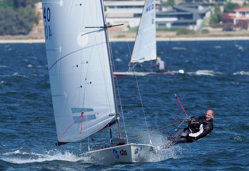 2023 Contender Worlds in Perth day 2 photo copyright Lindsay Preece taken at Royal Freshwater Bay Yacht Club and featuring the Contender class