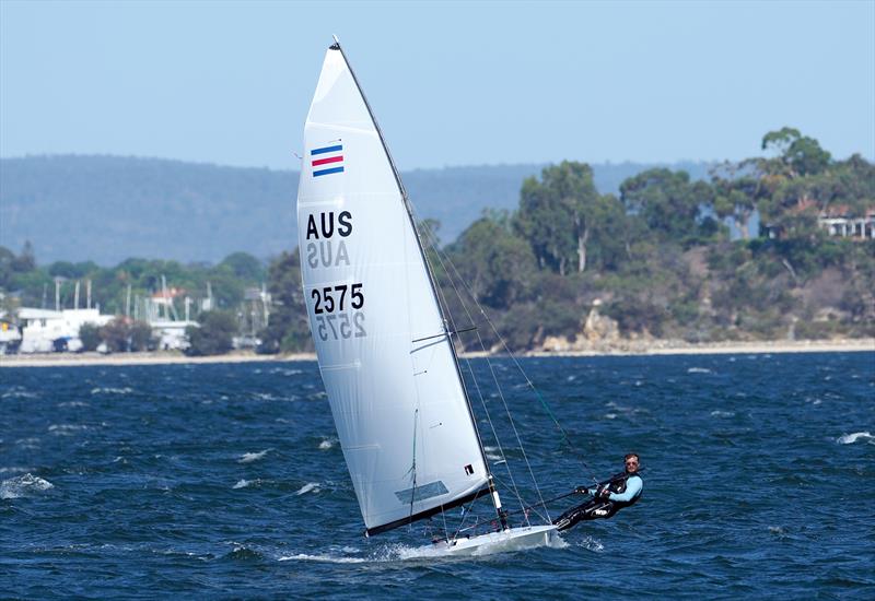 2023 Contender Worlds in Perth day 2 photo copyright Lindsay Preece taken at Royal Freshwater Bay Yacht Club and featuring the Contender class