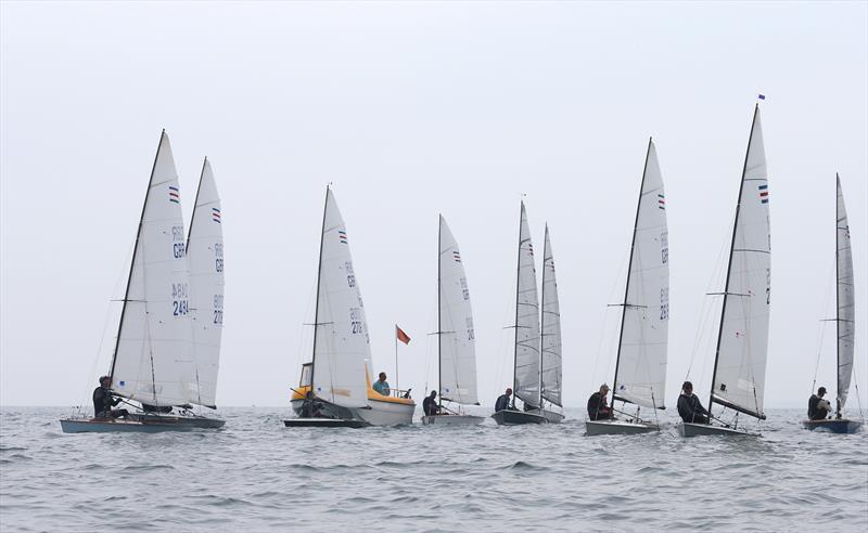 The second race on Sunday starts during the Shoreham Contender Open photo copyright Warwick Baker / www.warwickpics.com taken at Shoreham Sailing Club and featuring the Contender class