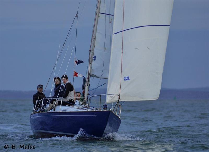 Applejack during Hamble River Wednesday Night Series - Early Bird Series race 4 photo copyright Bertrand Malas taken at Hamble River Sailing Club and featuring the Contessa 26 class