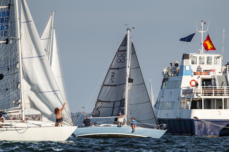High Potential wins the 2018 Round the Island Race photo copyright Paul Wyeth / www.pwpictures.com taken at  and featuring the Contessa 26 class