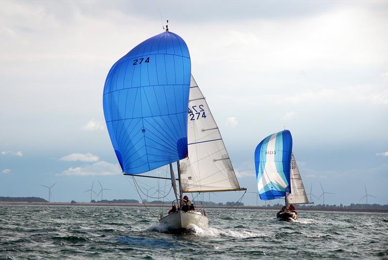 Daisy Dog (left) beat Contessa Juliet (right) thanks to a win in the final race at the 156th Royal Yorkshire Yacht Club Regatta - photo © Amy Saltonstall