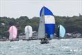 The leading boats heading for the island shore - Contessa 32 class at Cowes Week © Rob Hamlett